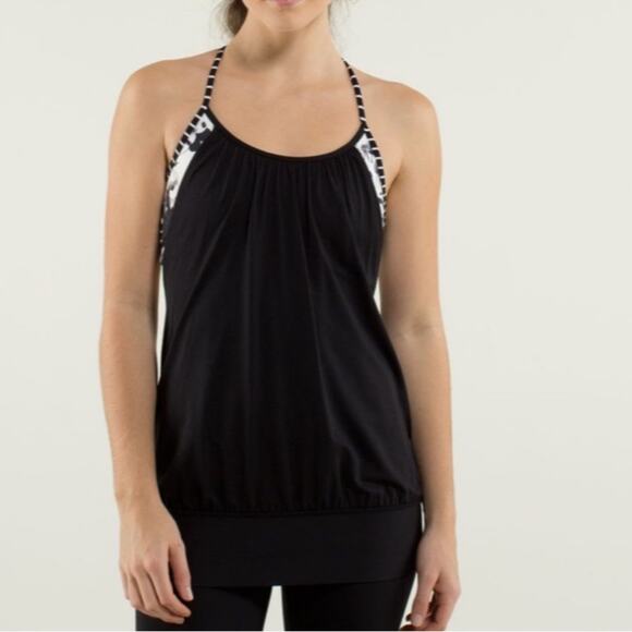 Lululemon Brisk Bloom Parallel Stripe No Limits Tank - Picture 1 of 8